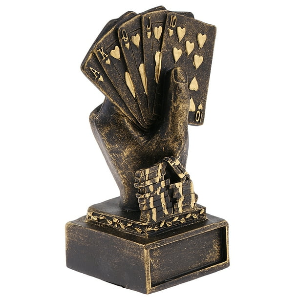 Vintage Copper Casino Poker Game Trophy Cup for House Decoration Ornament Vintage Copper Casino Poker Game Trophy Cup for House Decoration Ornament